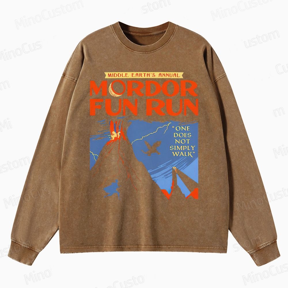 The Lord of the Rings MordorFun Run Sleeveless Crewneck Washed Sweatshirt 