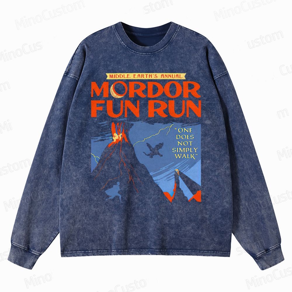 The Lord of the Rings MordorFun Run Sleeveless Crewneck Washed Sweatshirt 