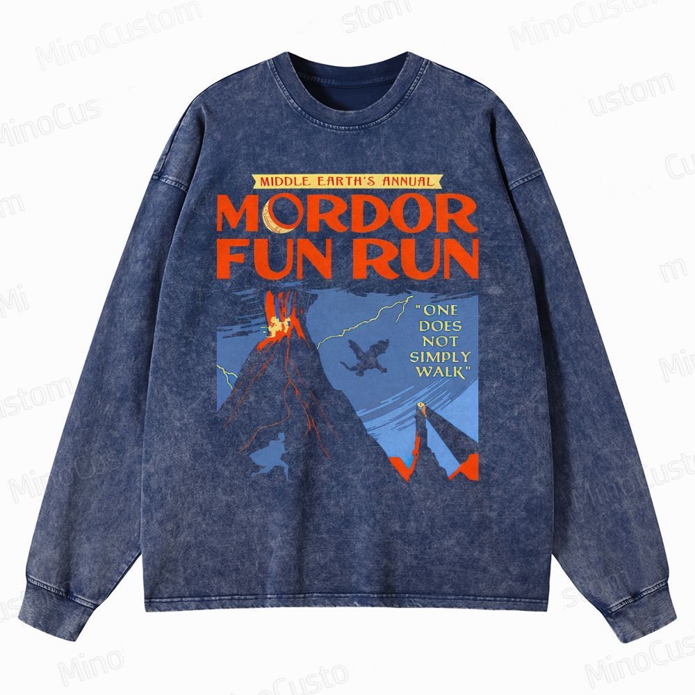 The Lord of the Rings MordorFun Run Sleeveless Crewneck Washed Sweatshirt 