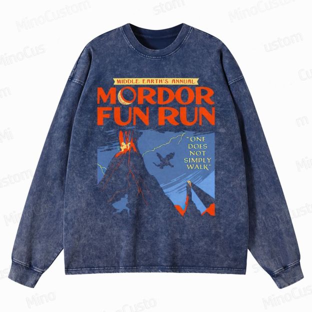 The Lord of the Rings MordorFun Run Sleeveless Crewneck Washed Sweatshirt 