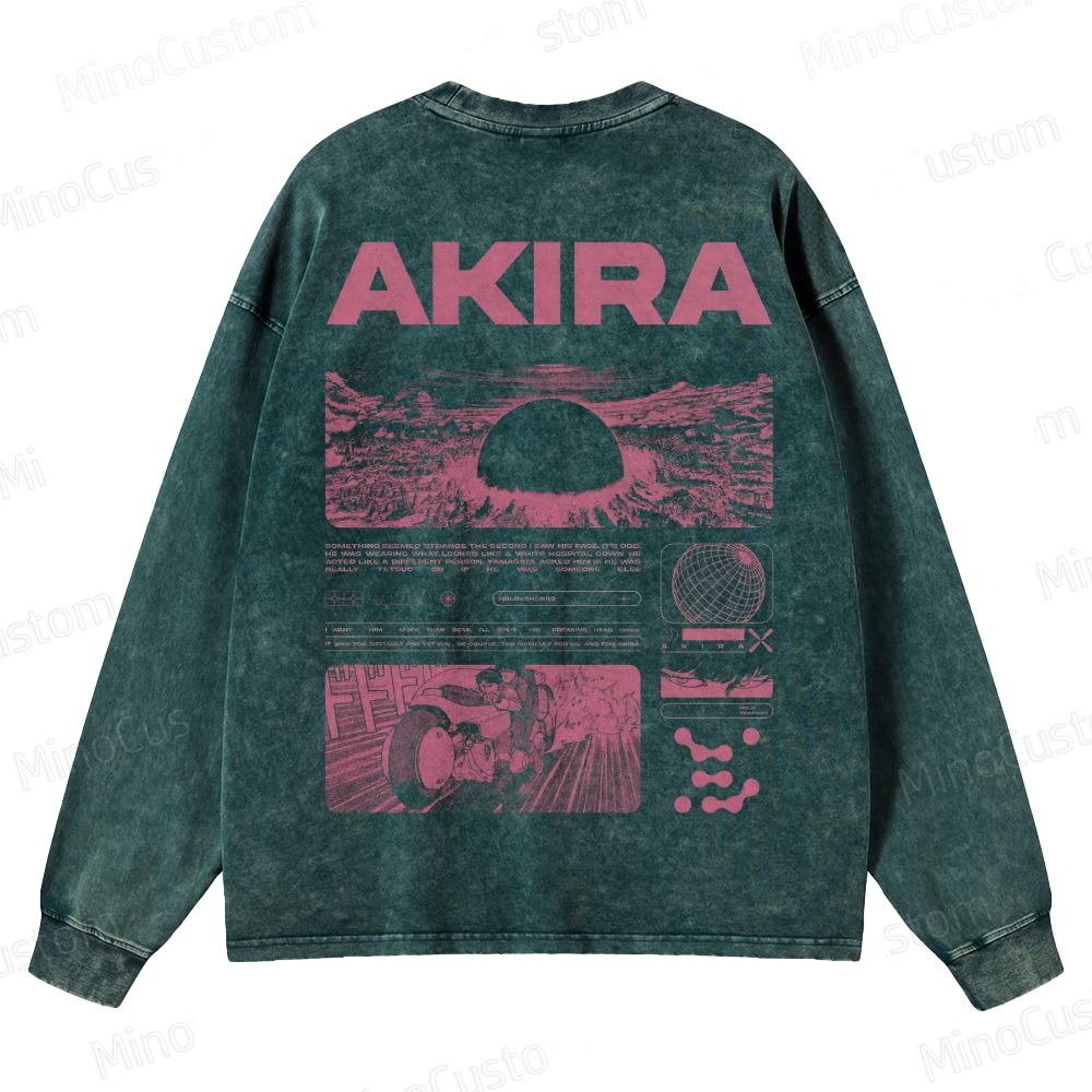 Unisex Crewneck Washed Sweatshirt 2509013118