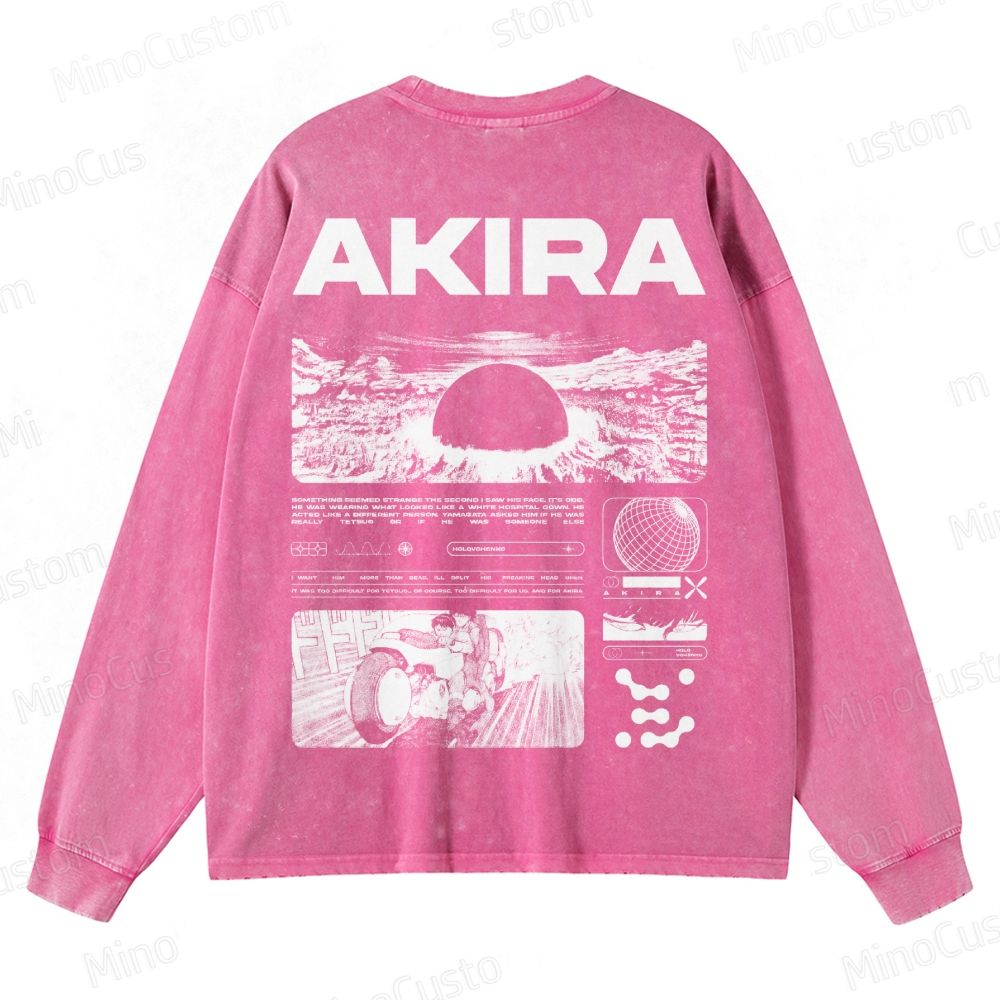 Unisex Crewneck Washed Sweatshirt 2509013118