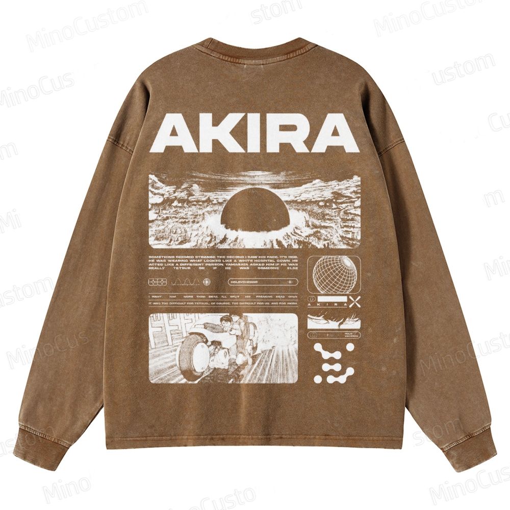Unisex Crewneck Washed Sweatshirt 2509013118