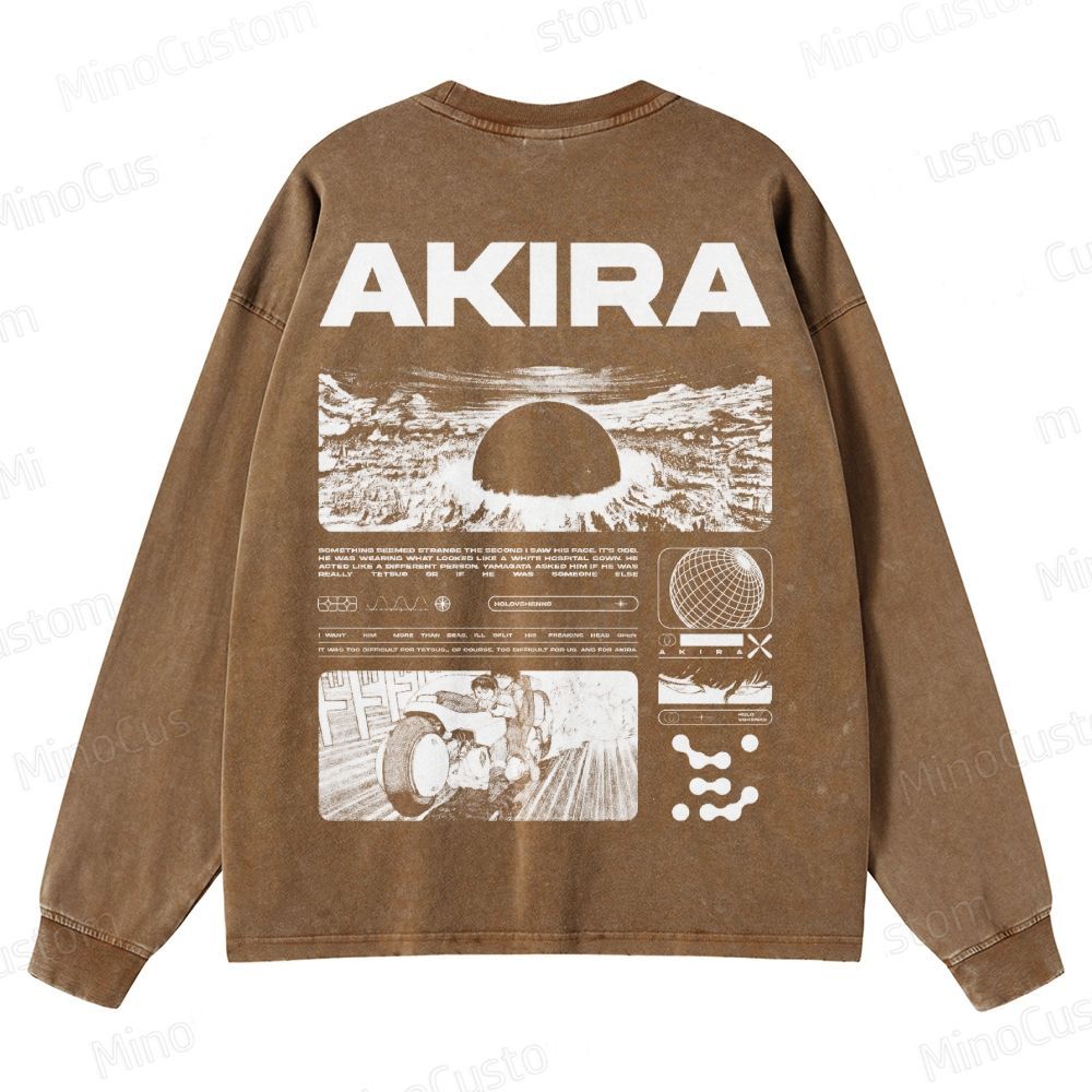 Unisex Crewneck Washed Sweatshirt 2509013118