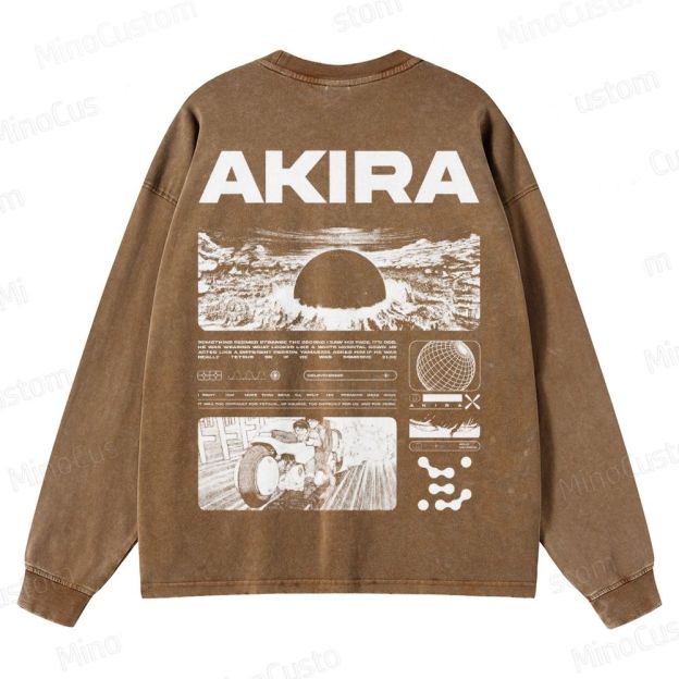 Unisex Crewneck Washed Sweatshirt 2509013118