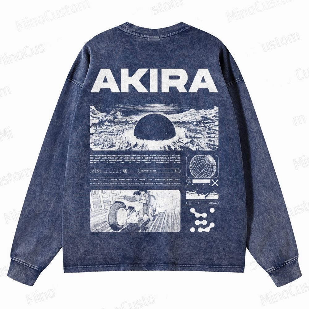 Unisex Crewneck Washed Sweatshirt 2509013118