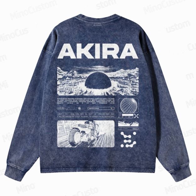 Unisex Crewneck Washed Sweatshirt 2509013118