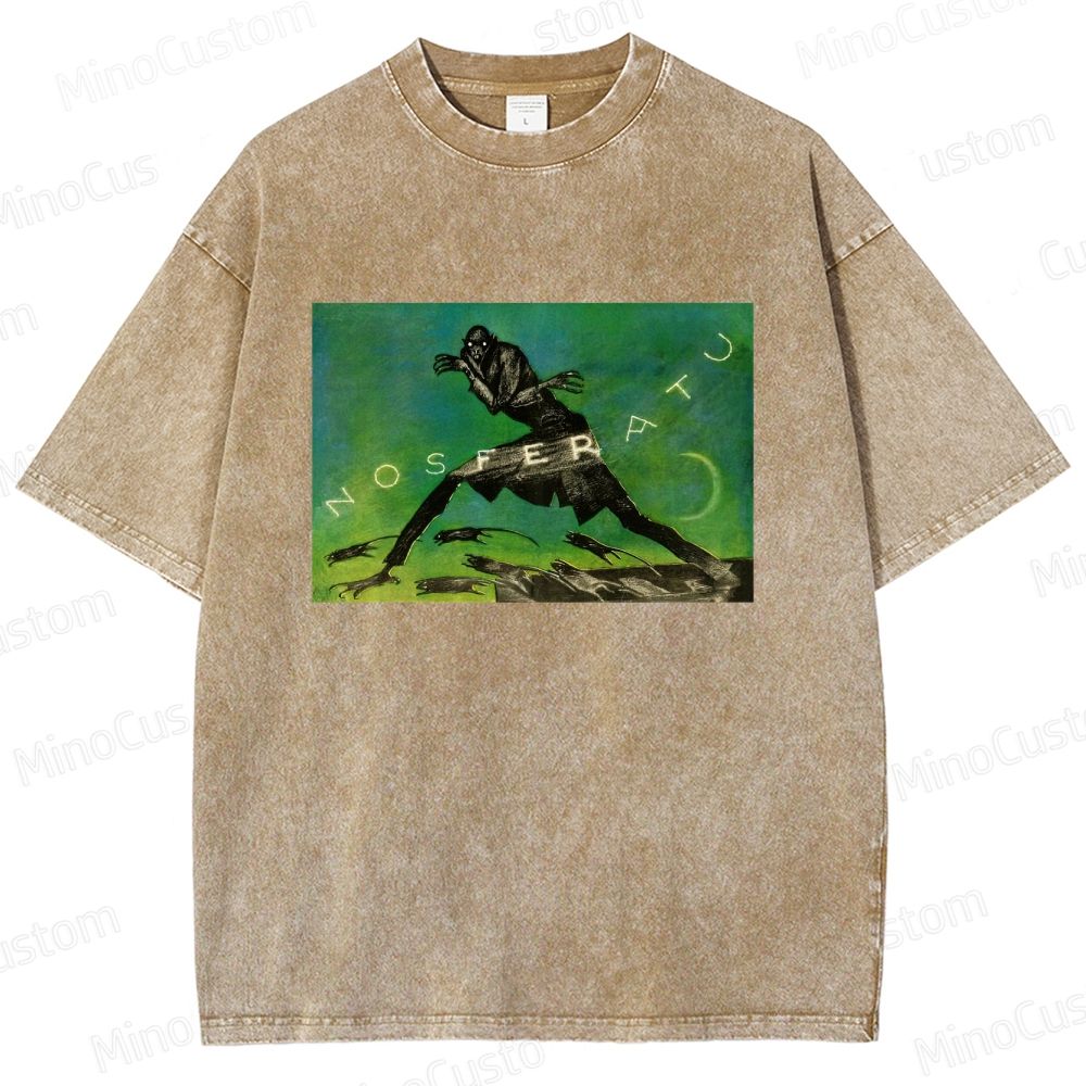 Nosferatu Vintage Washed Horror T - shirt