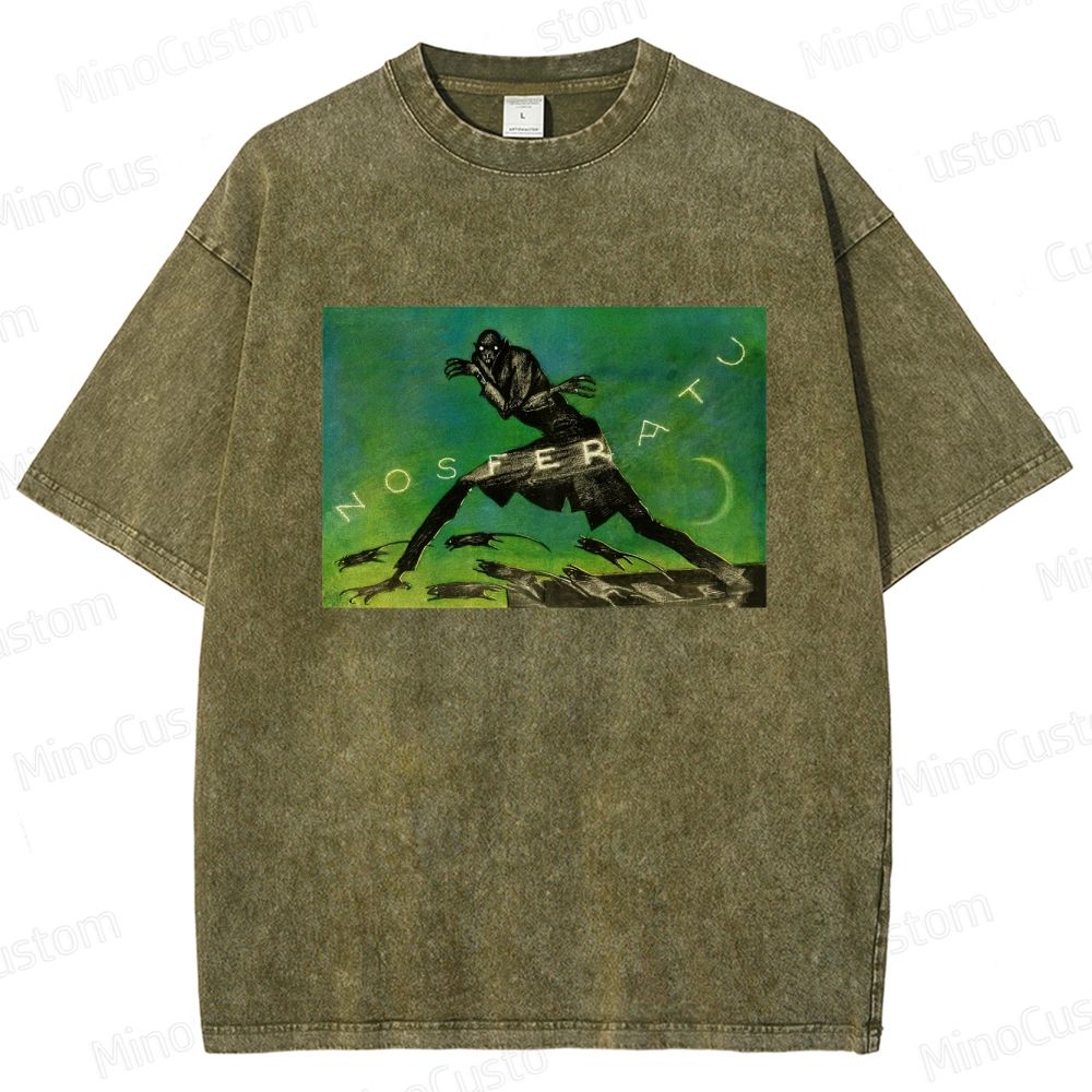 Nosferatu Vintage Washed Horror T - shirt