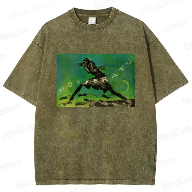 Nosferatu Vintage Washed Horror T - shirt