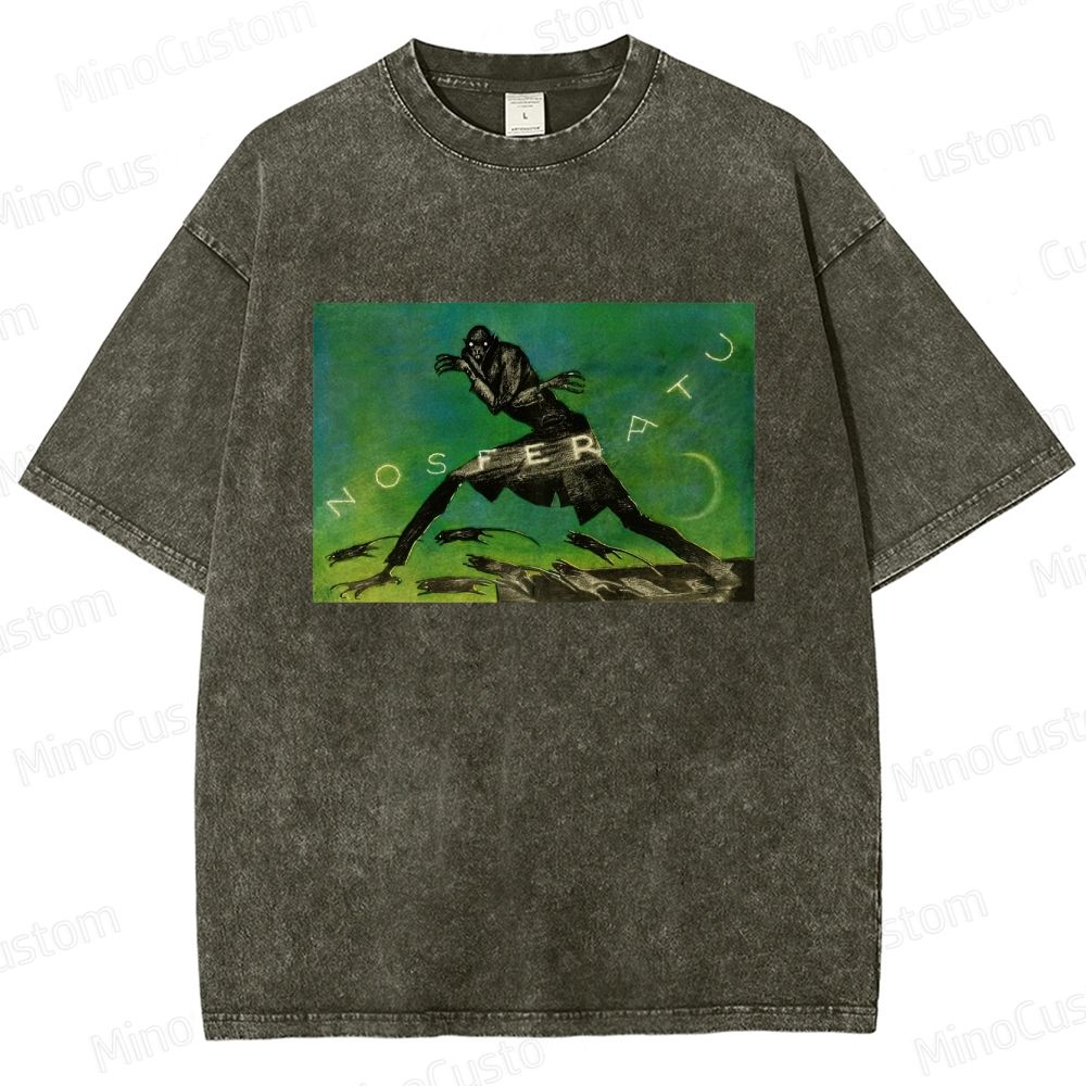 Nosferatu Vintage Washed Horror T - shirt