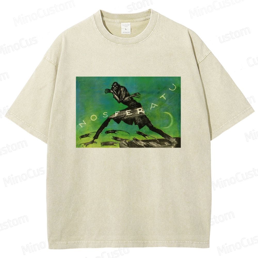Nosferatu Vintage Washed Horror T - shirt