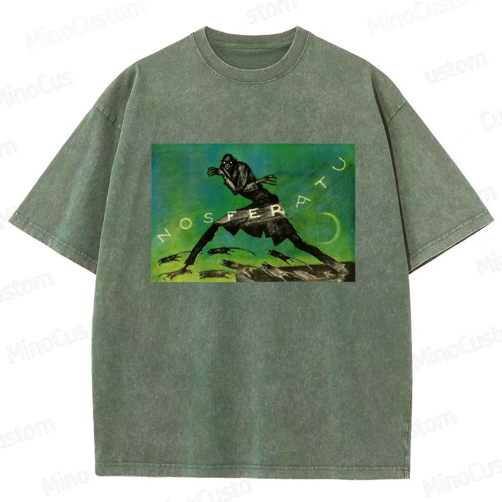 Nosferatu Vintage Washed Horror T - shirt