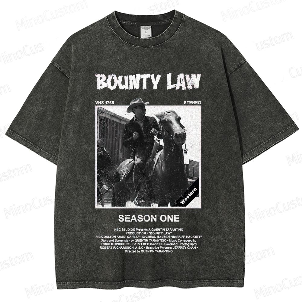 Bounty Law Vintage Washed Western T - shirt