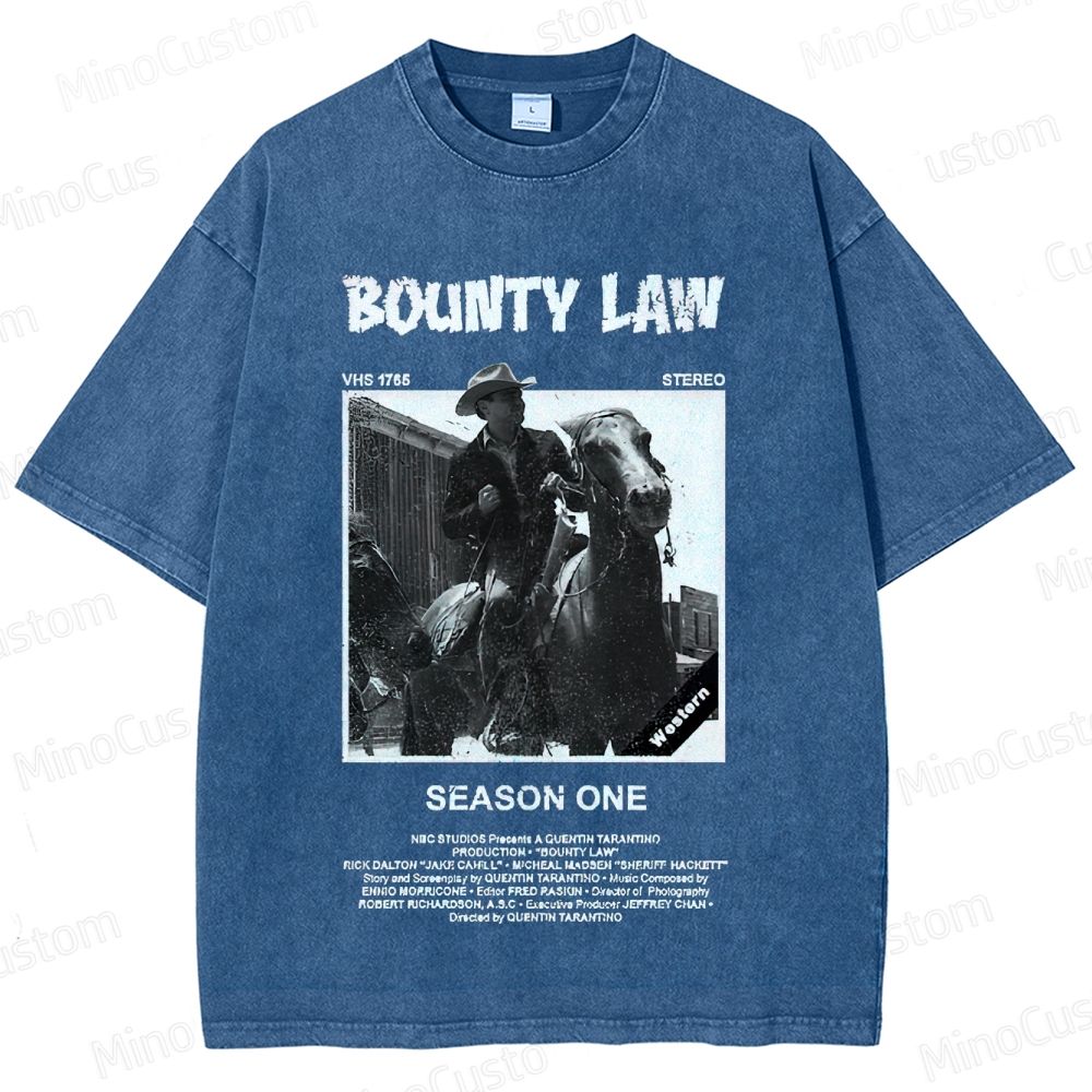 Bounty Law Vintage Washed Western T - shirt