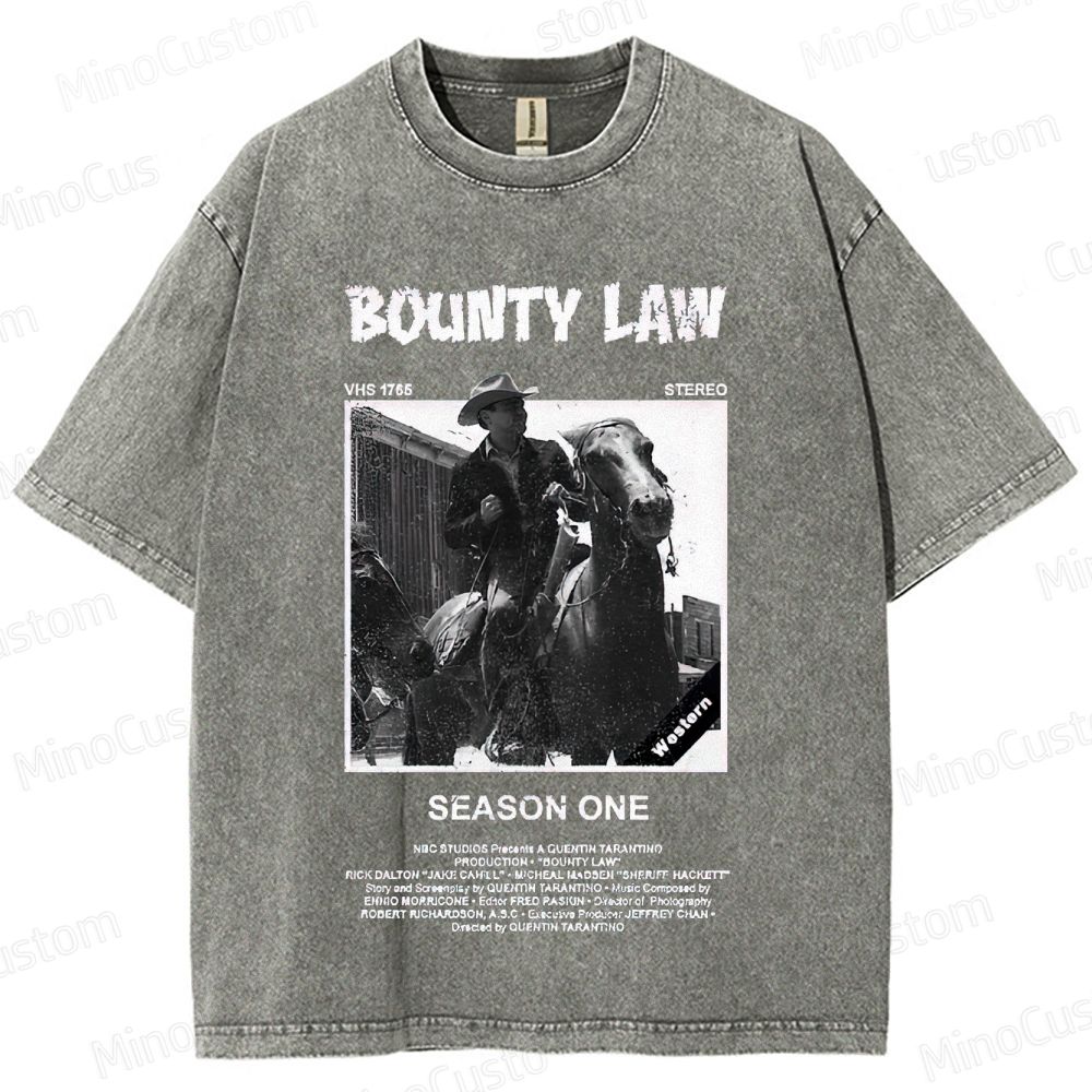 Bounty Law Vintage Washed Western T - shirt