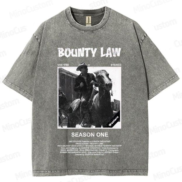 Bounty Law Vintage Washed Western T - shirt