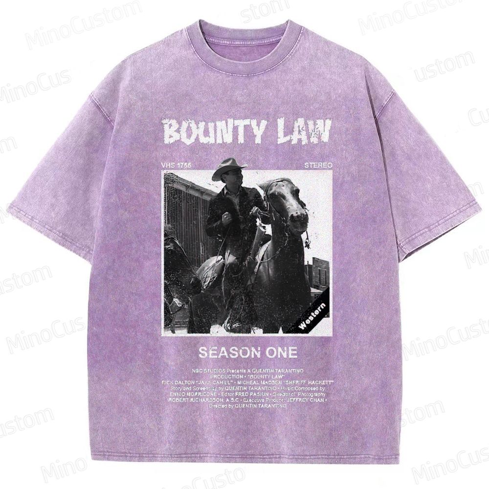 Bounty Law Vintage Washed Western T - shirt
