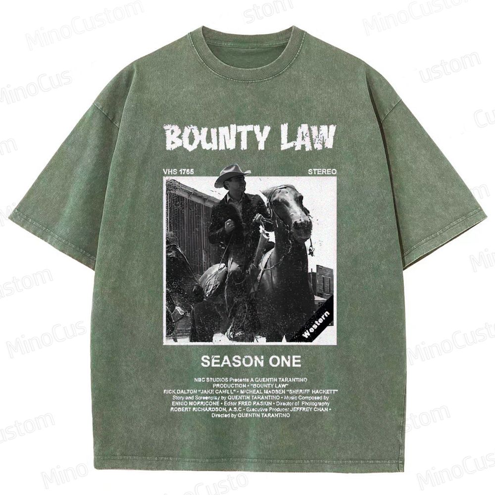 Bounty Law Vintage Washed Western T - shirt