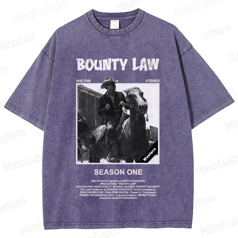 Bounty Law Vintage Washed Western T - shirt