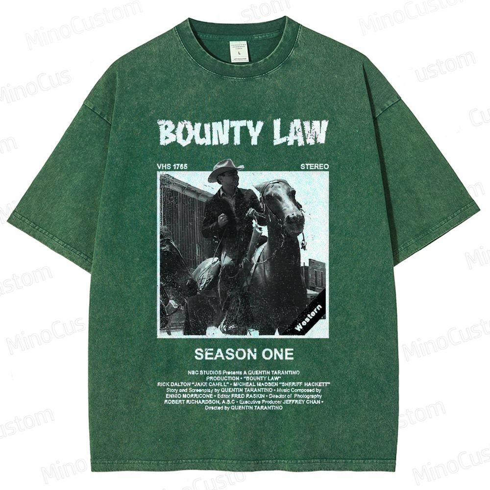 Bounty Law Vintage Washed Western T - shirt