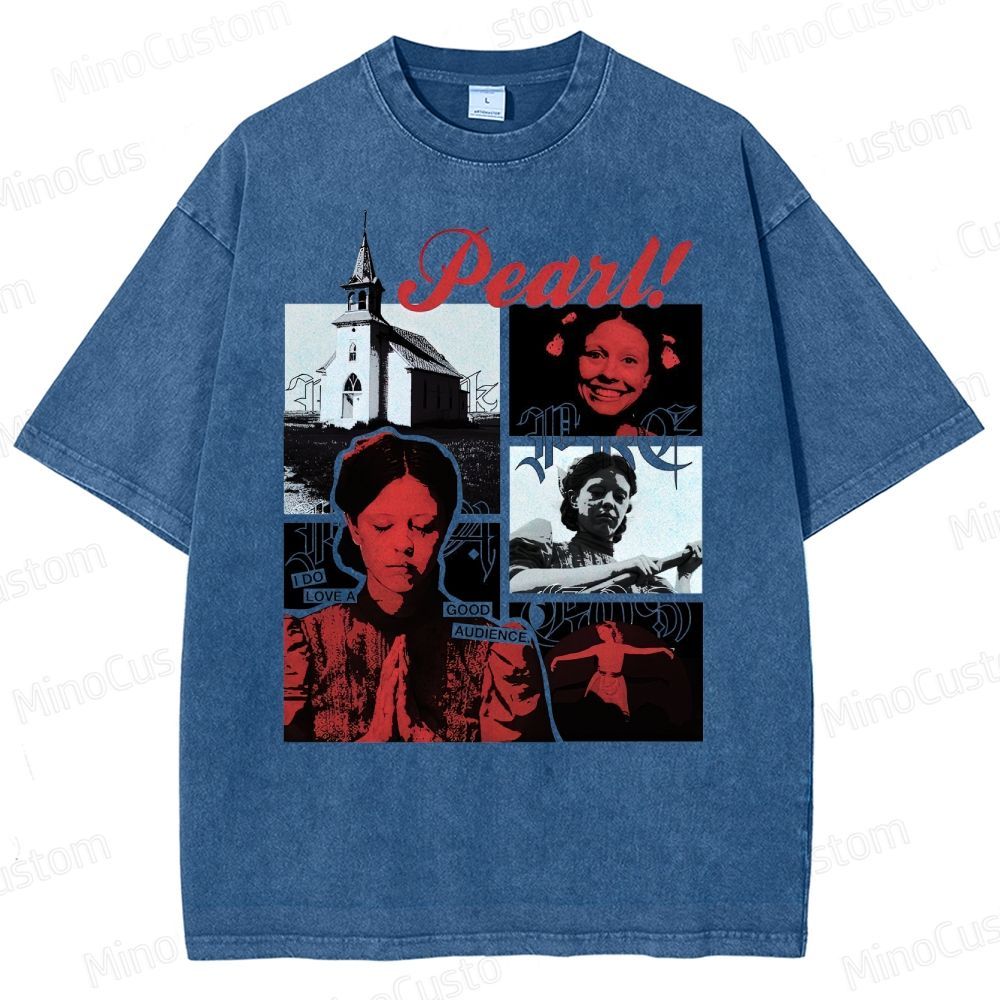 Pearl Vintage Washed Horror T - shirt