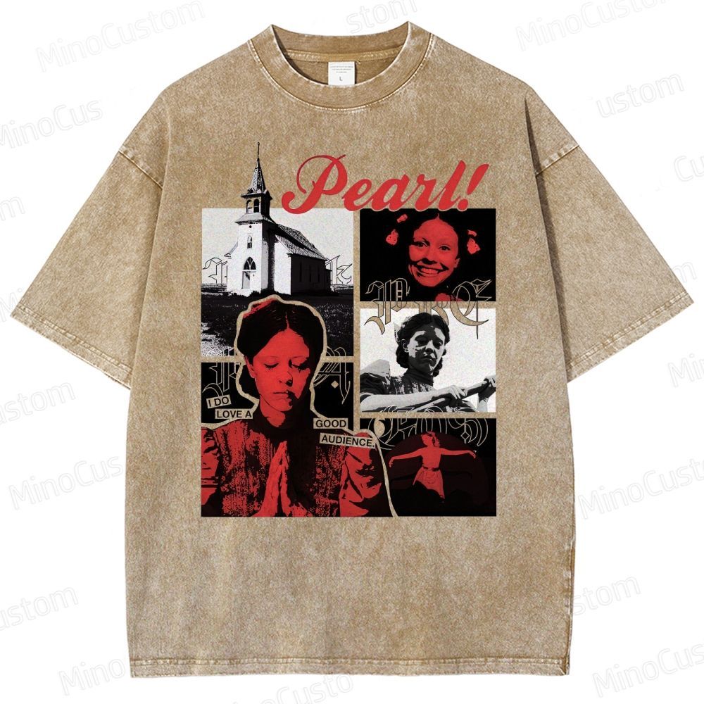 Pearl Vintage Washed Horror T - shirt