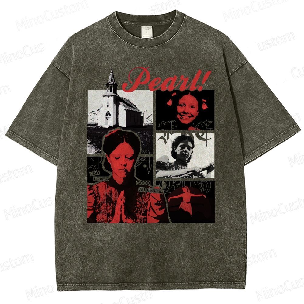 Pearl Vintage Washed Horror T - shirt