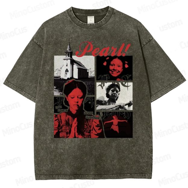 Pearl Vintage Washed Horror T - shirt
