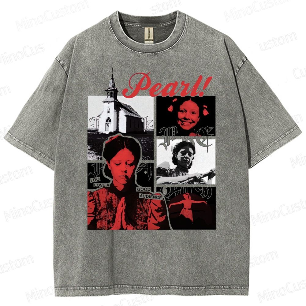 Pearl Vintage Washed Horror T - shirt
