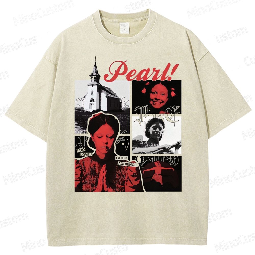 Pearl Vintage Washed Horror T - shirt