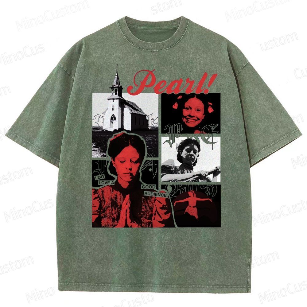 Pearl Vintage Washed Horror T - shirt