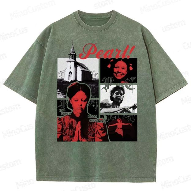 Pearl Vintage Washed Horror T - shirt