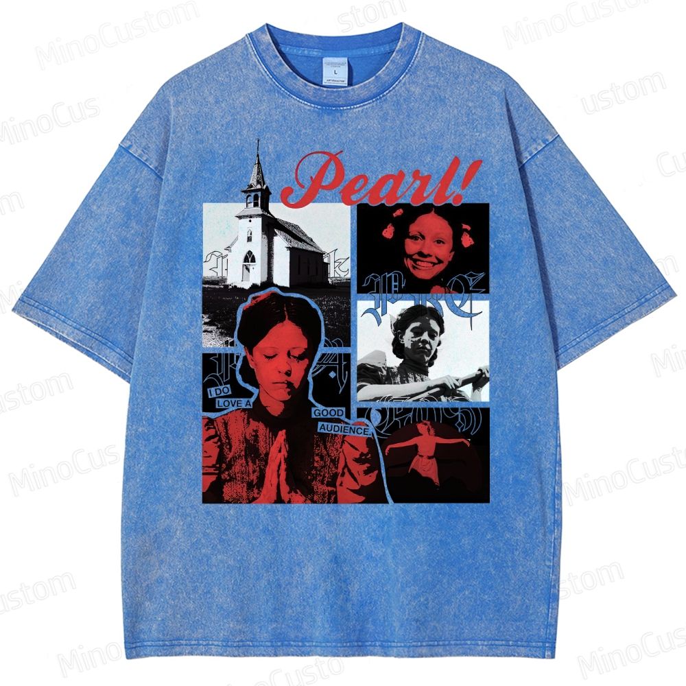 Pearl Vintage Washed Horror T - shirt