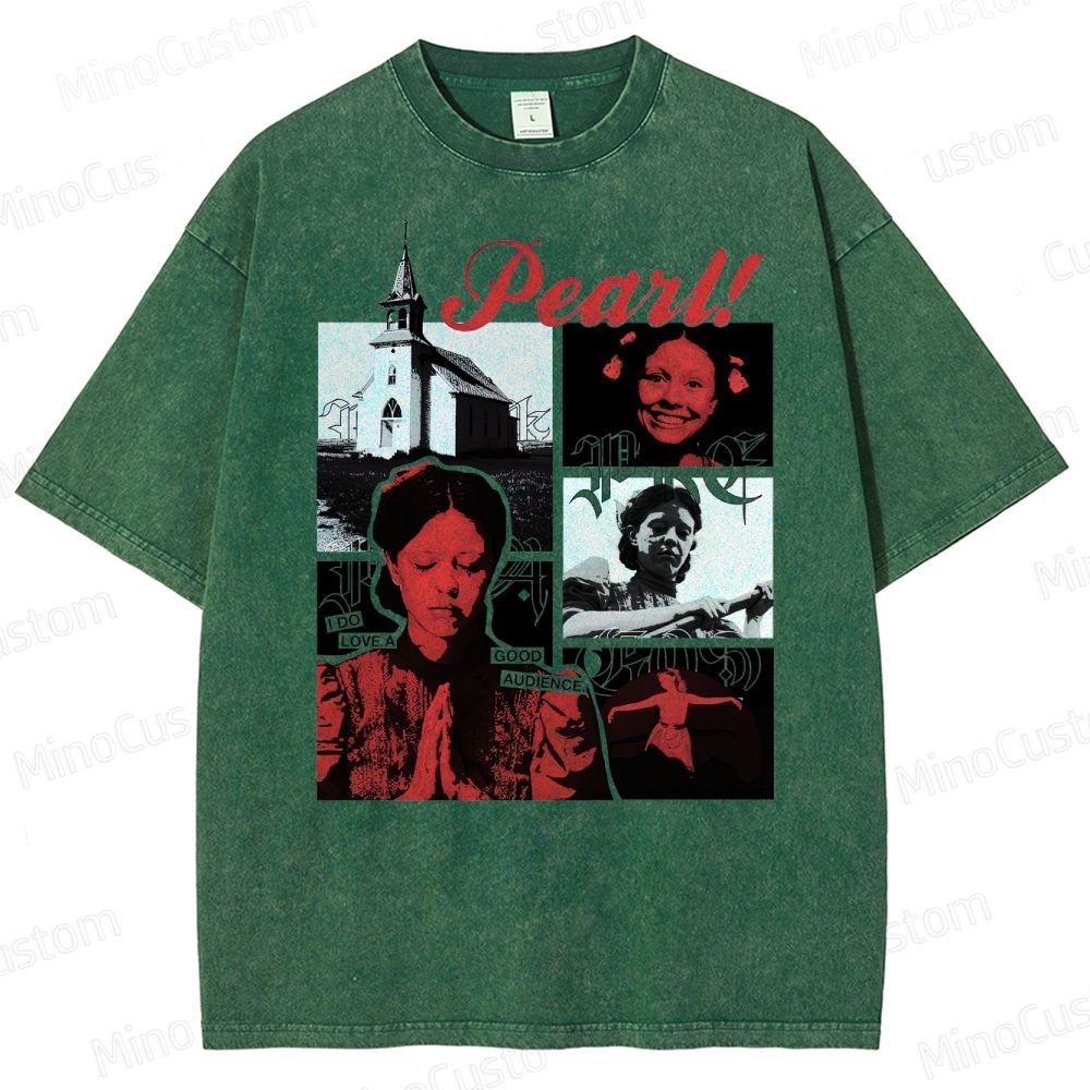 Pearl Vintage Washed Horror T - shirt