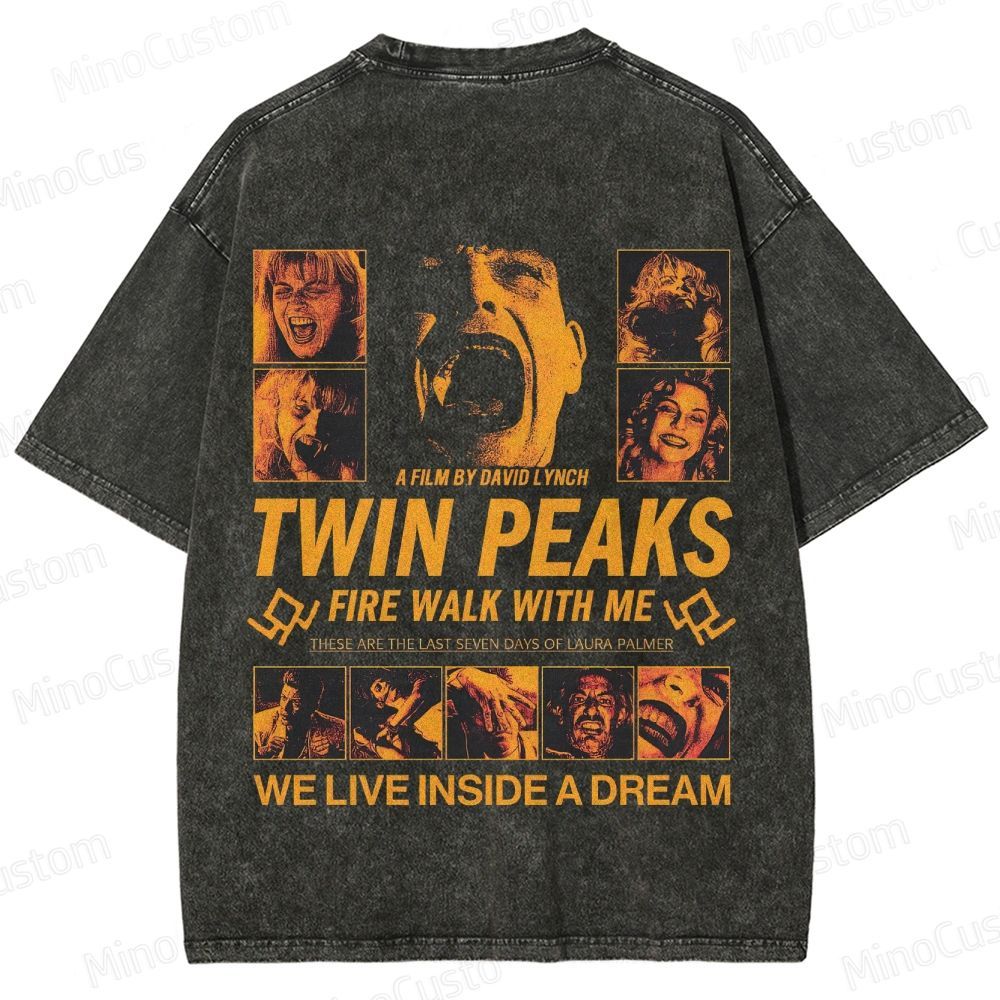 Twin Peaks: Fire Walk with Me Vintage Washed Mystery Drama T - shirt