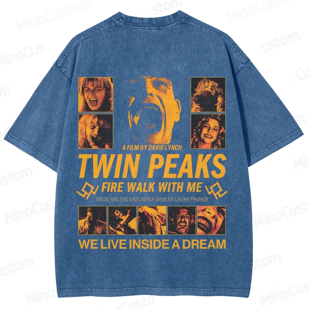 Twin Peaks: Fire Walk with Me Vintage Washed Mystery Drama T - shirt