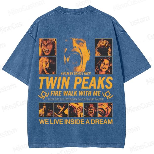 Twin Peaks: Fire Walk with Me Vintage Washed Mystery Drama T - shirt