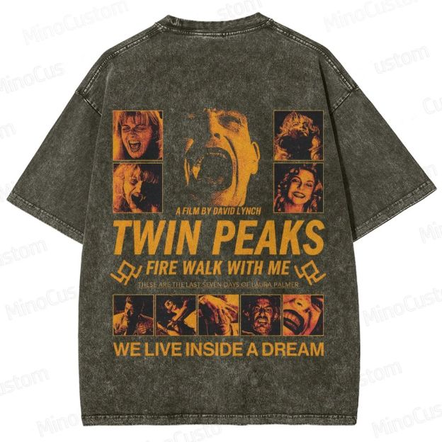 Twin Peaks: Fire Walk with Me Vintage Washed Mystery Drama T - shirt