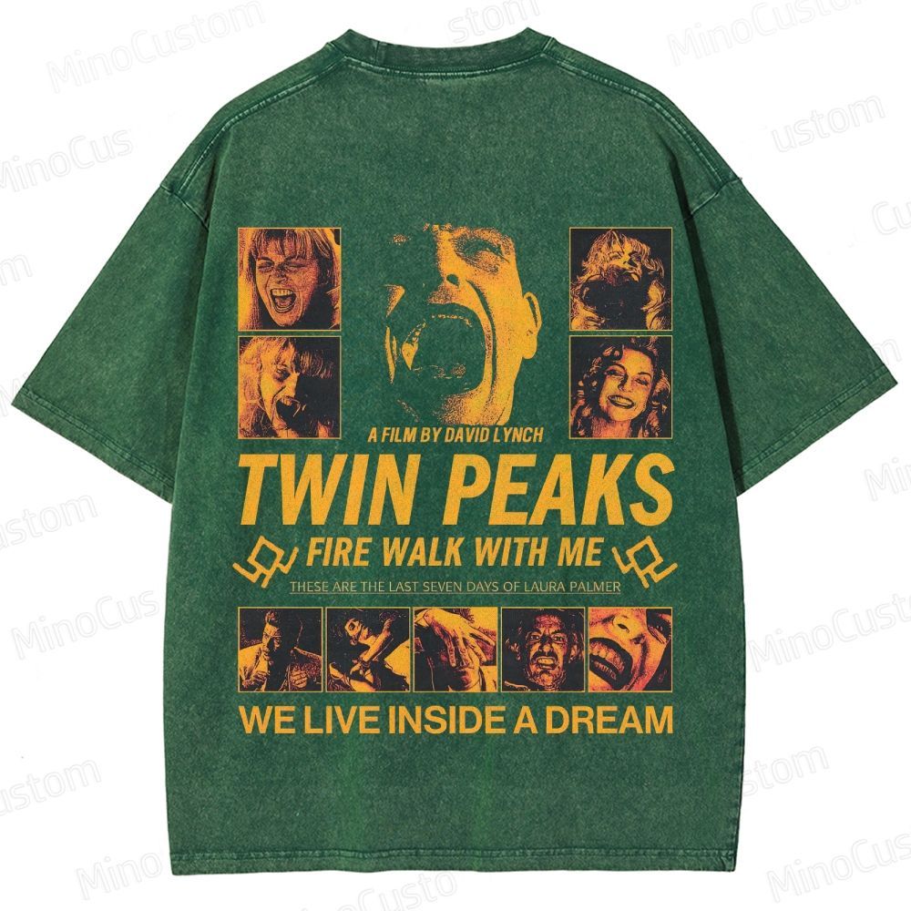 Twin Peaks: Fire Walk with Me Vintage Washed Mystery Drama T - shirt