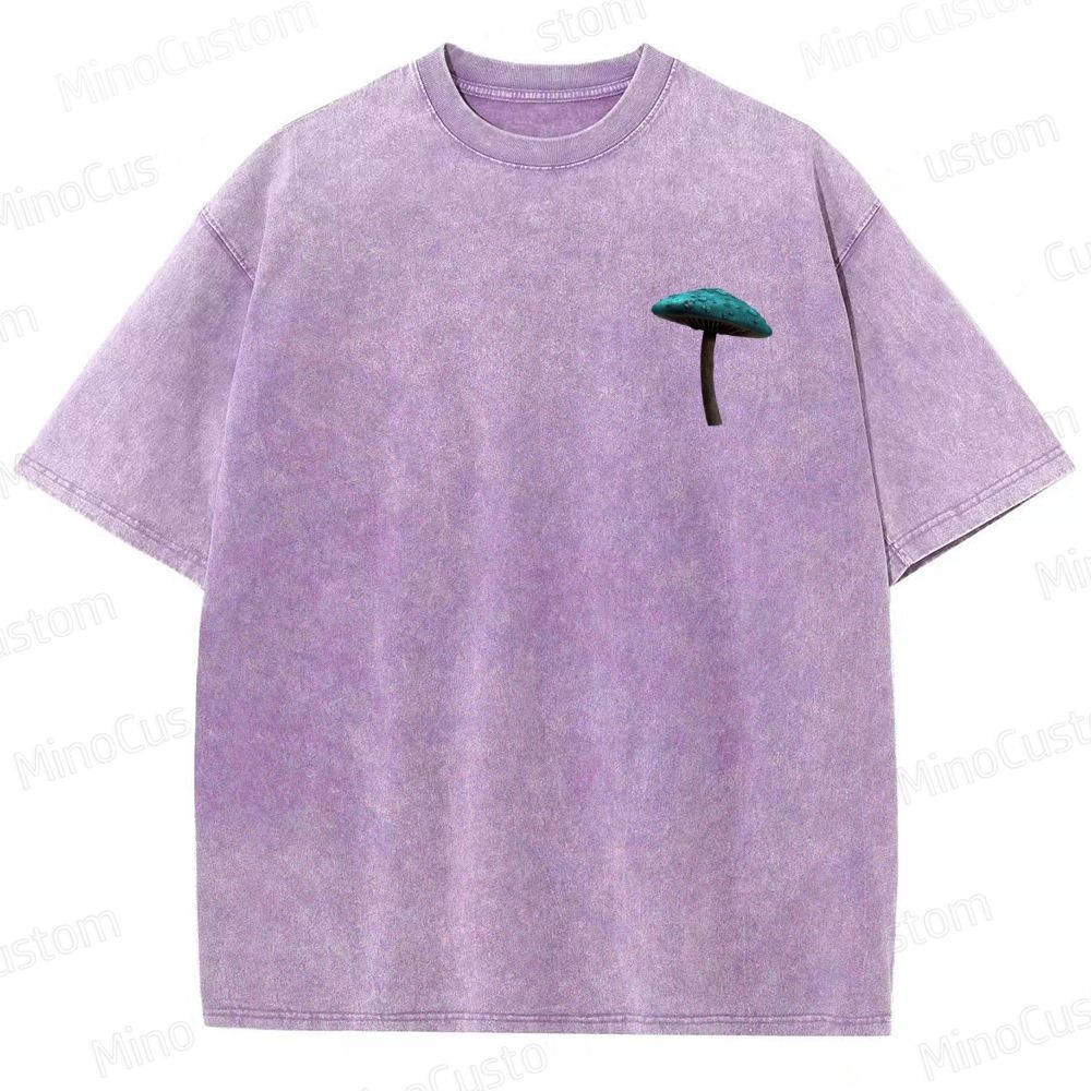 Alice in Wonderland Movie Graphic Vintage Washed T - shirt