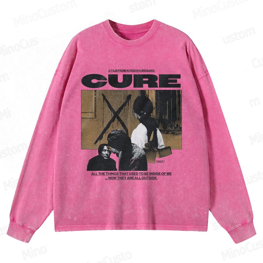 Cure Vintage Washed Psychological Horror Sweatshirt