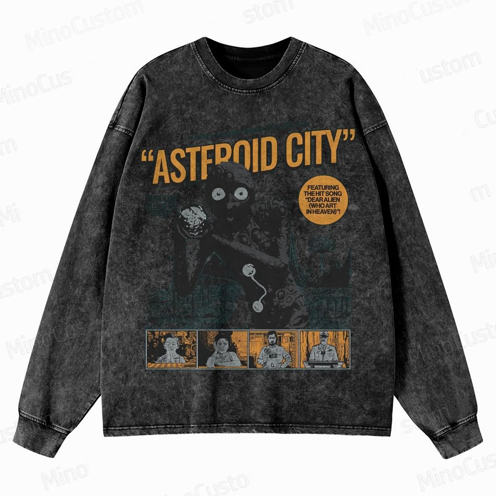 Asteroid City Vintage Washed Comedy - Drama Sweatshirt