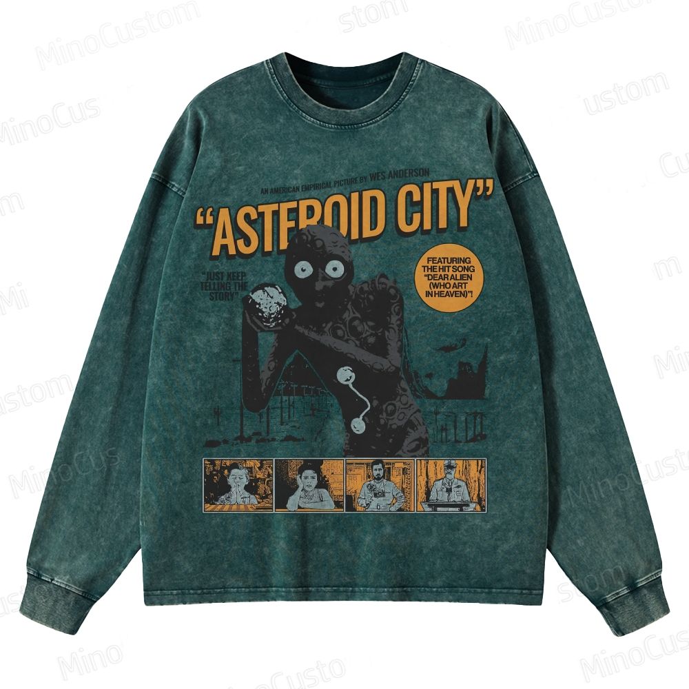 Asteroid City Vintage Washed Comedy - Drama Sweatshirt