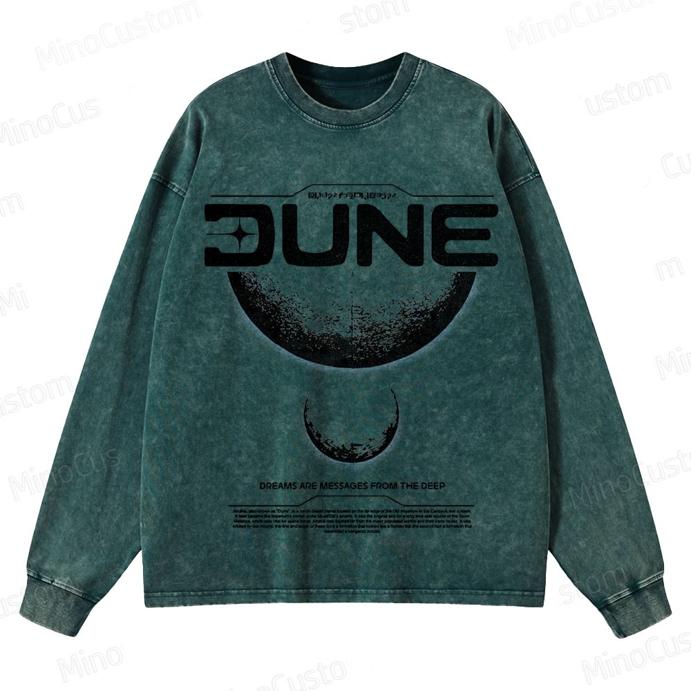 Dune Vintage Washed Sci - Fi Adventure Sweatshirt