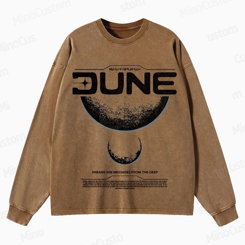 Dune Vintage Washed Sci - Fi Adventure Sweatshirt