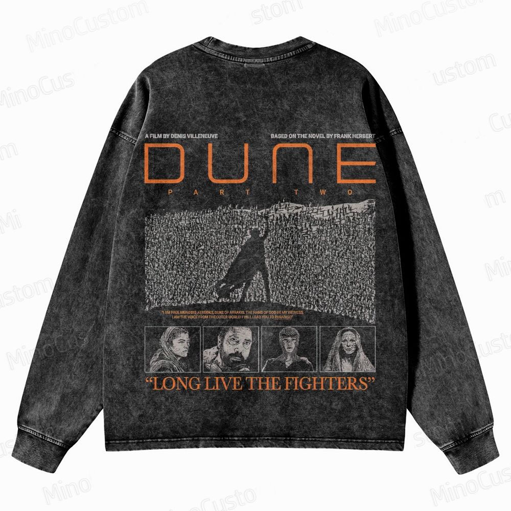 Dune: Part Two Vintage Washed Sci - Fi Adventure Sweatshirt