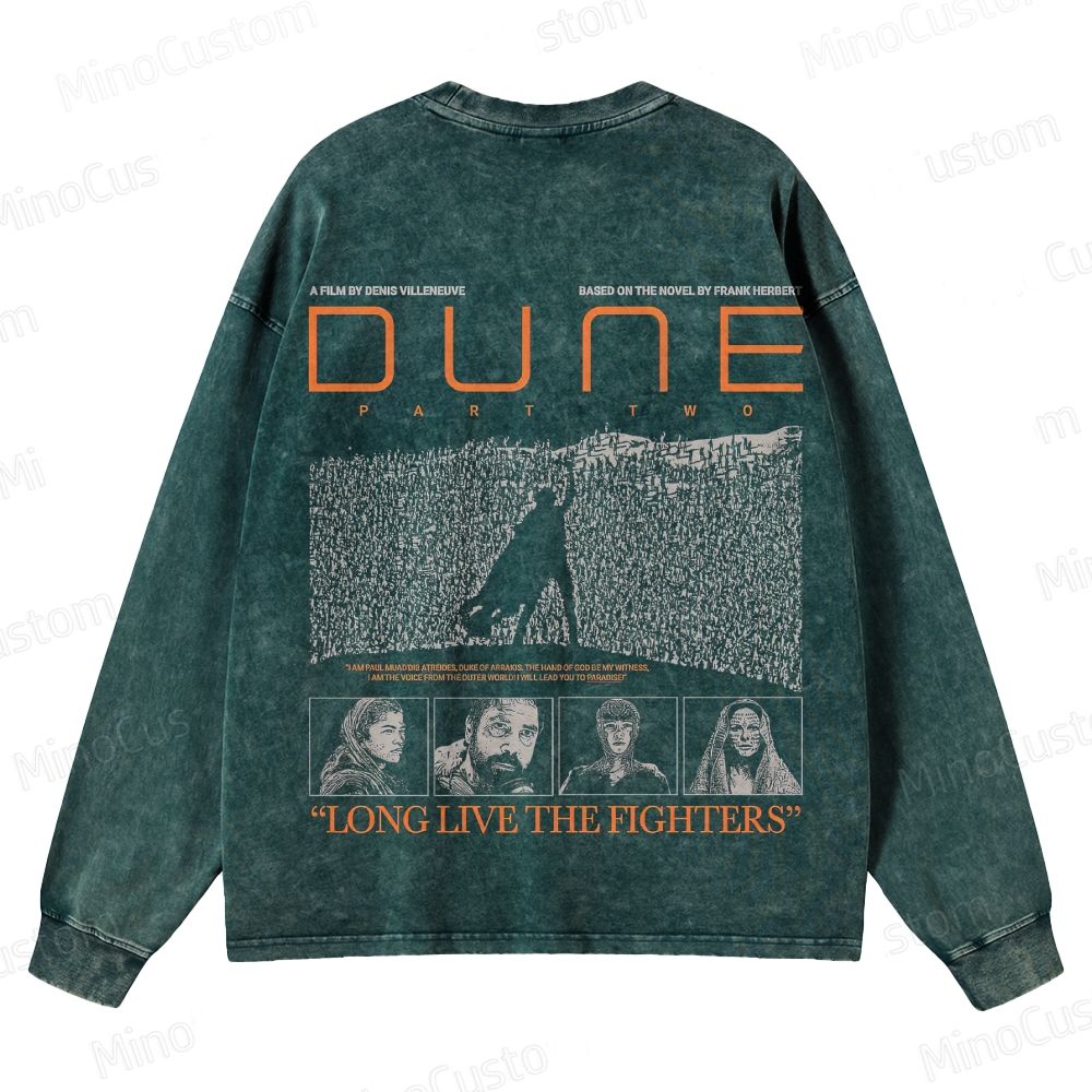 Dune: Part Two Vintage Washed Sci - Fi Adventure Sweatshirt
