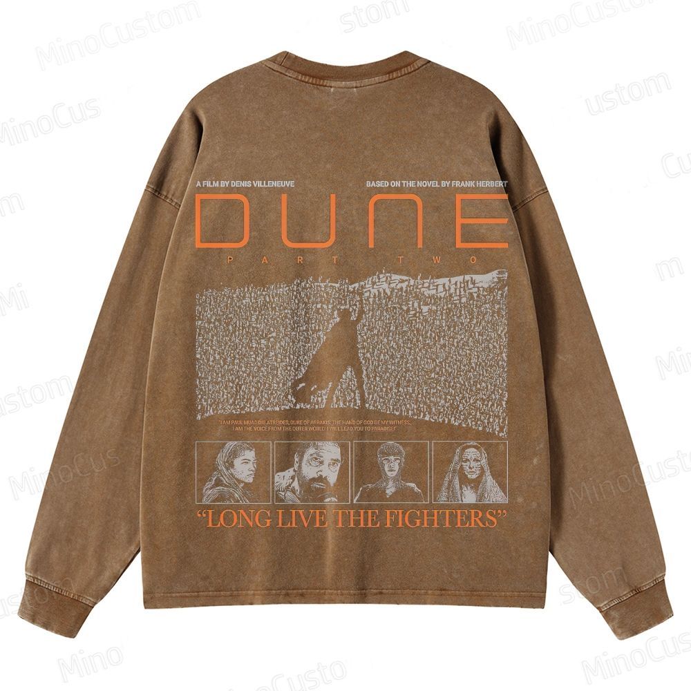 Dune: Part Two Vintage Washed Sci - Fi Adventure Sweatshirt