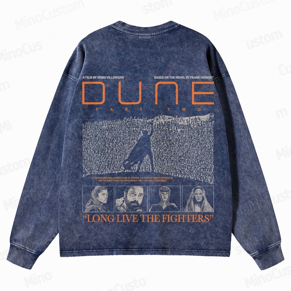 Dune: Part Two Vintage Washed Sci - Fi Adventure Sweatshirt